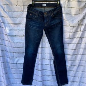 Hudson Dark Blue Wash Straight Leg Jeans size 27